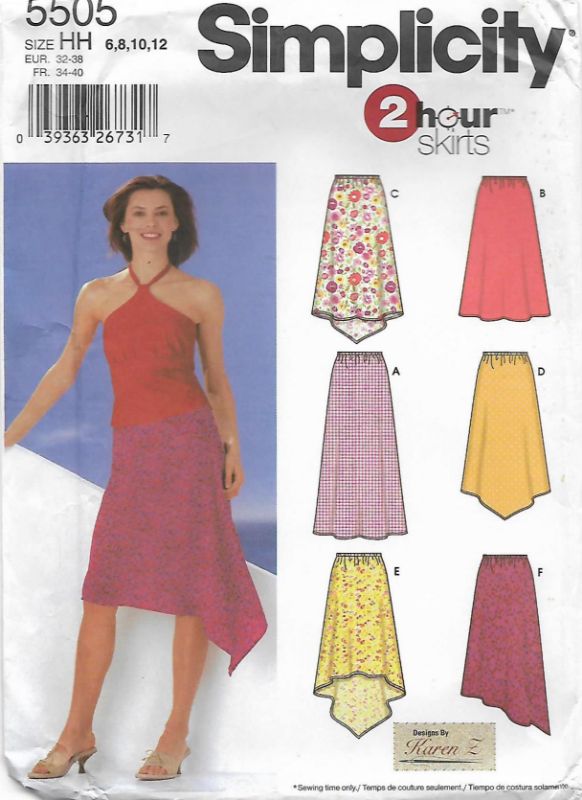 Picture of C62 SIMPLICITY 5505: SKIRT SIZE 14-20