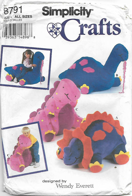 Picture of A15 SIMPLICITY 8791: DINOSAUR PILLOW