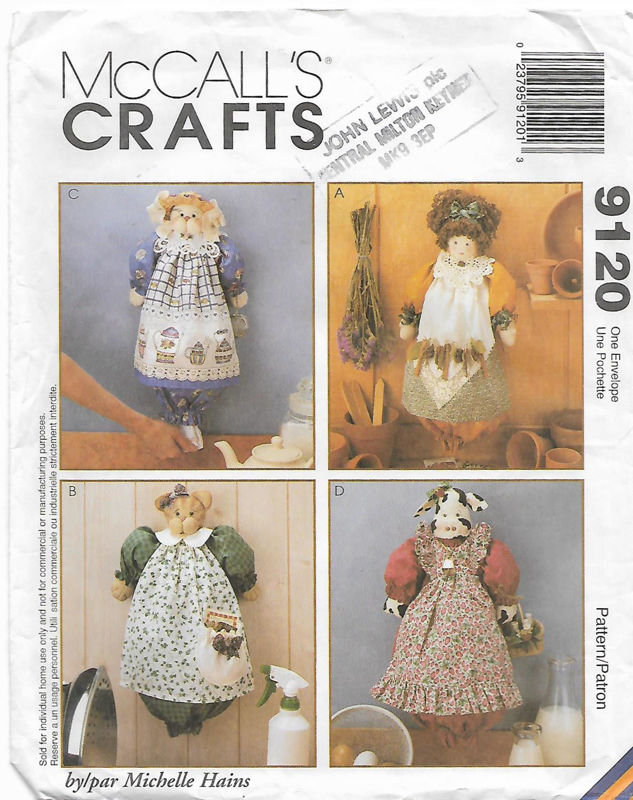Picture of A19 McCALL'S 9120: BAG HOLDERS SIZE 16" or 41cm