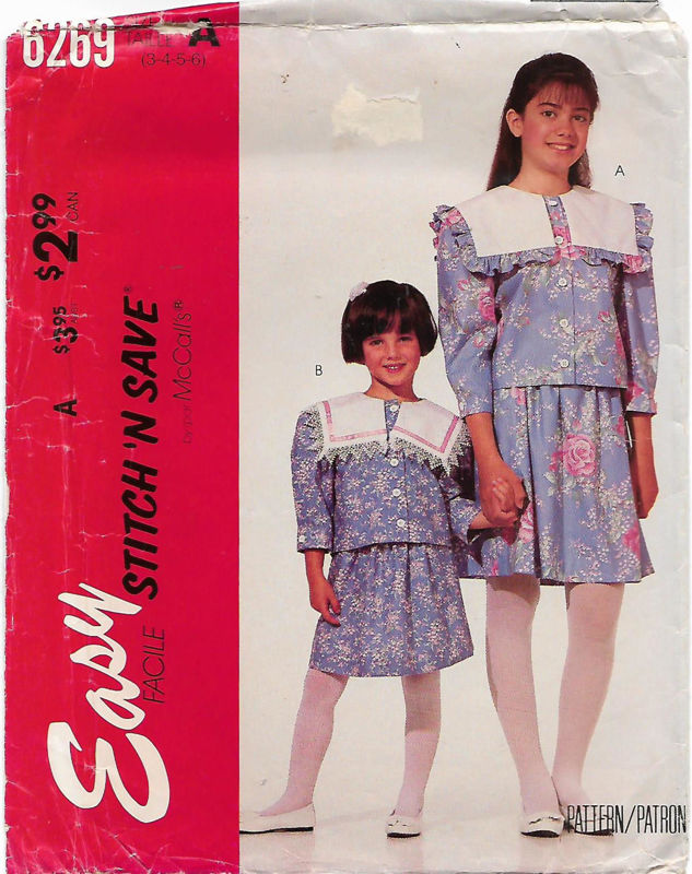 Picture of C218 McCALL'S 6269: GIRL'S TOP & SKIRT SIZE 3-6