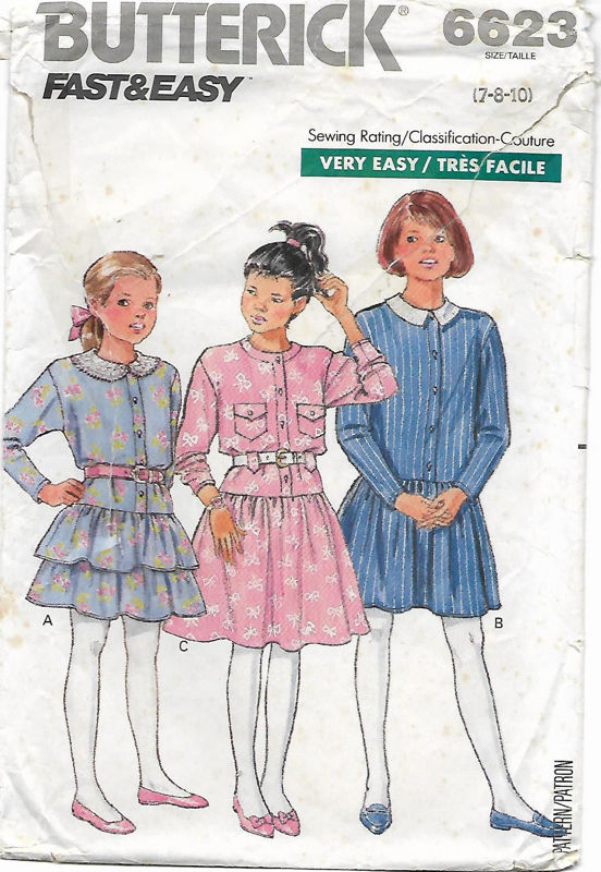 Picture of C212 BUTTERICK 6623: GIRL'S DRESS SIZE 7-10