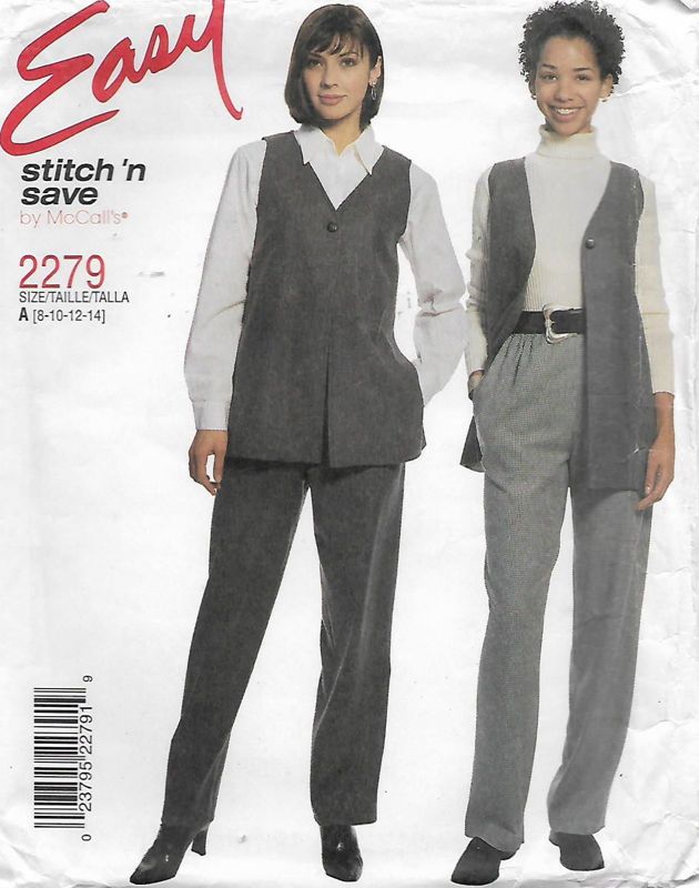 Picture of C245 McCALL'S 2279: VEST & PANTS SIZE 8-14