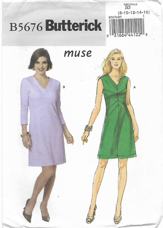 Picture of B264 BUTTERICK B5676: DRESS SIZE 8-16
