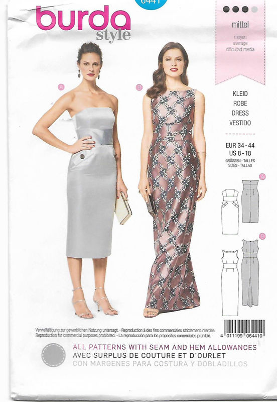 Picture of B276 BURDA 6441: DRESS SIZE 8-18