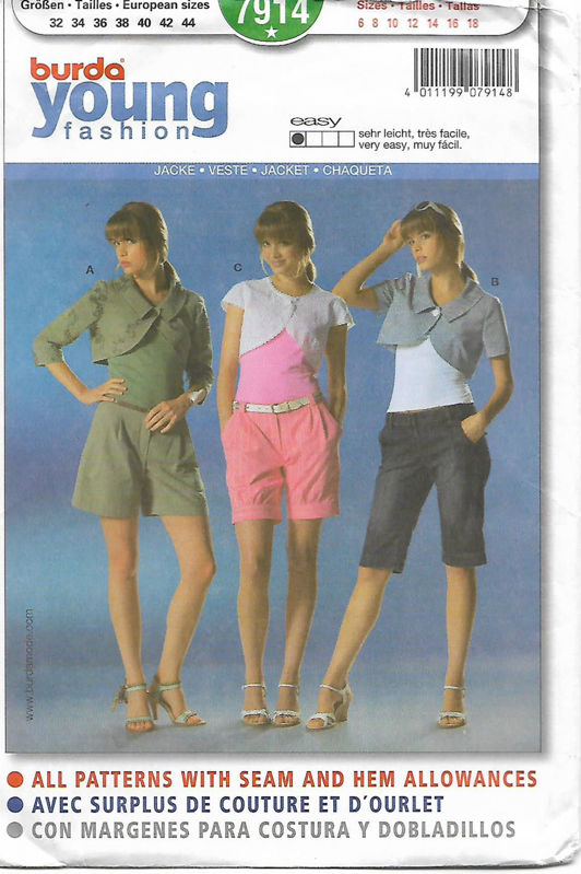 Picture of 86 BURDA 7914: JACKET SIZE 6-18