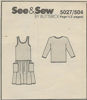 Picture of C272 SEE/SEW 5027-504: DRESS & TOP SIZE 18-22