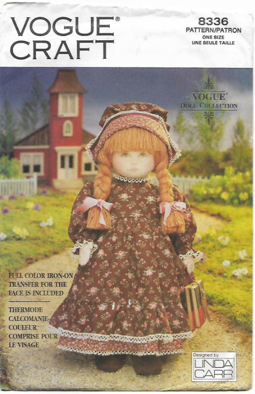 Picture of A10 VOGUE 8336: DOLL & CLOUTHES SIZE 18" or 45.5cm
