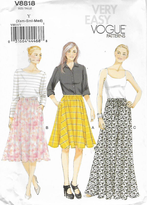 Picture of B160 VOGUE V8818: SKIRT SIZE 4-14
