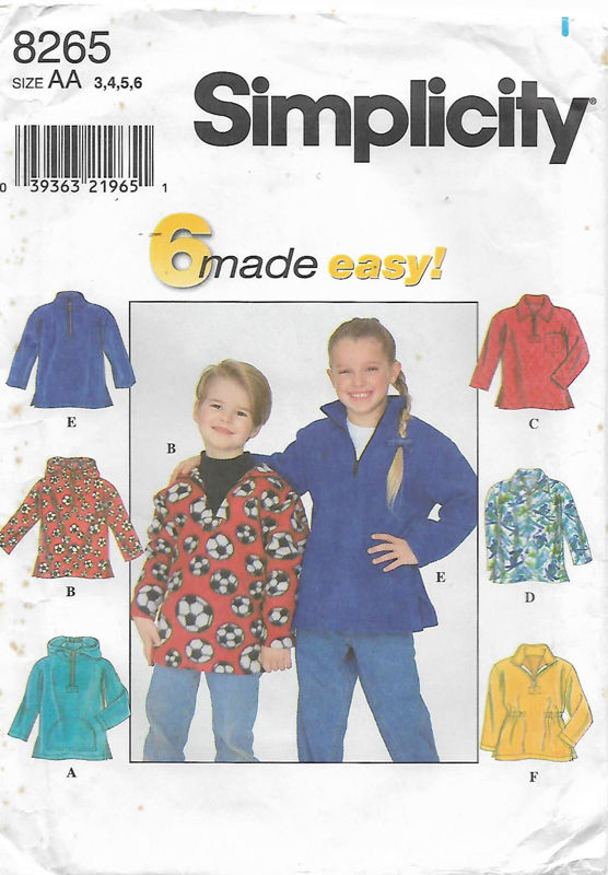 Picture of A102 SIMPLICITY 8265: CHILD'S JACKET SIZE 3-6