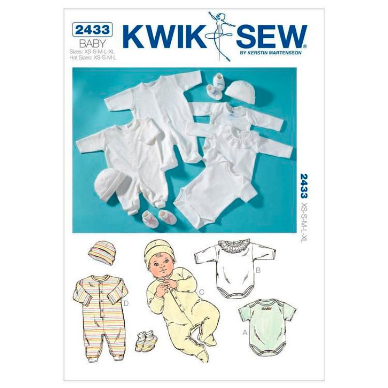 Picture of B301 KWIK*SEW K2433: BABY MIX & MATCH SIZE XS-XL