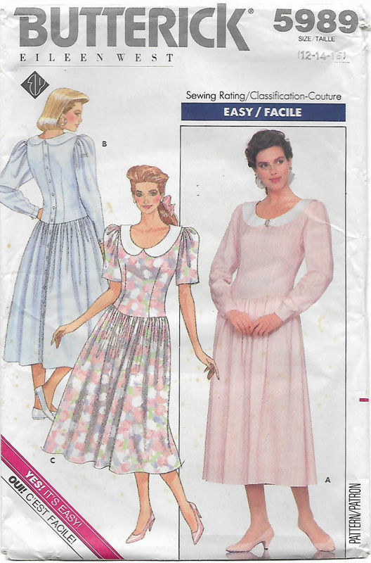 Picture of A23 BUTTERICK 5989: DRESS SIZE 12-16