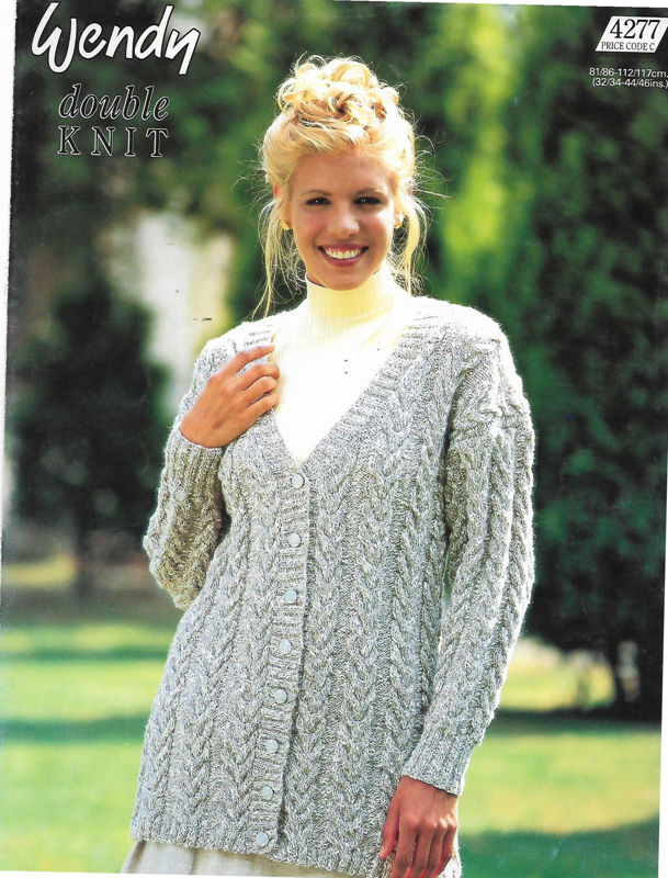 Picture of WENDY 4277:  CABLE CARDIGAN SIZE 81/86-112/117cm or 32/34-44/46"
