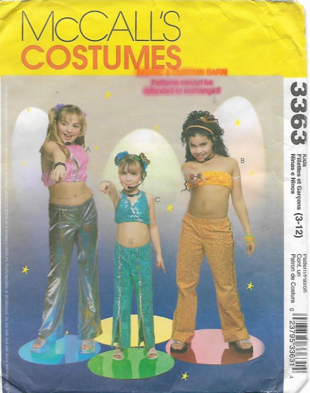 Picture of E14 McCALL'S 3363: GIRL'S COSTUME SIZE 3-12
