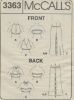 Picture of E14 McCALL'S 3363: GIRL'S COSTUME SIZE 3-12