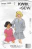 Picture of C145 KWIK*SEW 1822: GIRL'S DRESS SIZE 4-7