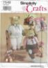 Picture of A78 SIMPLICITY 7548: ANIMAL OR DOLLS WITH WOOD BLOCK BODY SIZE 24" 