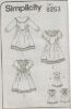 Picture of A73 SIMPLICITY 8253: GIRLS DRESS SIZE 7-12