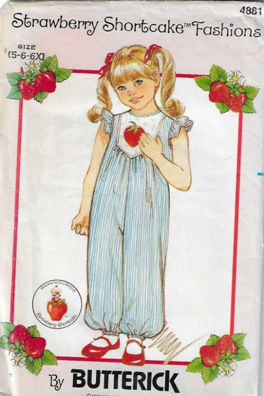 Picture of A128 BUTTERICK 4881: GIRL'S JUMPSUIT SIZE 5-6