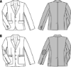 Picture of B191 BURDA 6872: MEN'S JACKET SIZE 34-44 CHEST 
