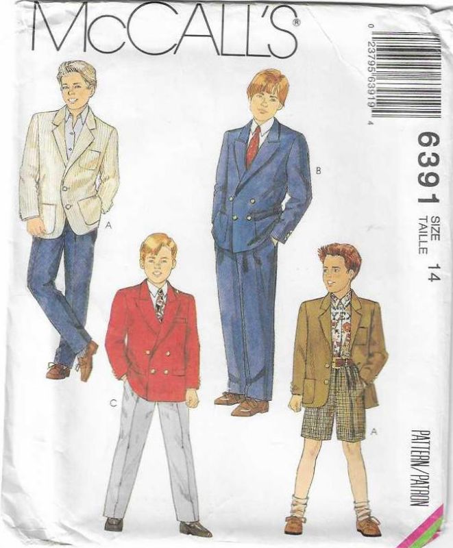 Picture of C40 McCALL'S 6391: BOY'S MIX & MATCH SIZE 14