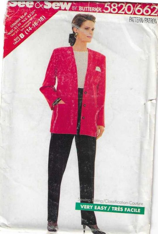 Picture of C2 SEE/SEW 5820: JACKET & PANTS SIZE 14-18