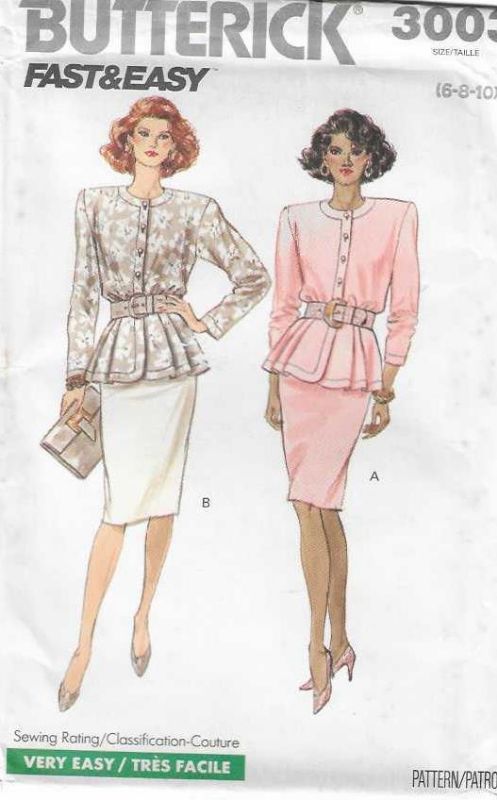 Picture of C228 BUTTERICK 3003: TOP & SKIRT SIZE 6-10