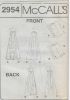 Picture of C224 McCALL'S 2954: EVENING DRESS & STOLE SIZE 6-10