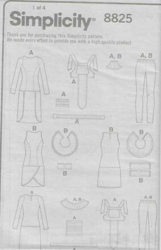 Budget Patterns. 12 SIMPLICITY 8825 COSTUME SIZE 1624