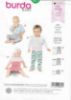 Picture of B228 BURDA 9317: BABY PANTS SIZE 1M-18M
