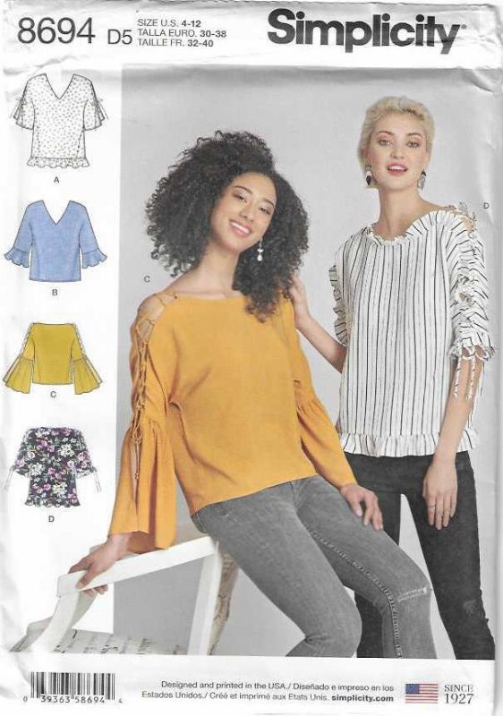 Picture of B165 SIMPLICITY 8694: TOPS SIZE 4-12