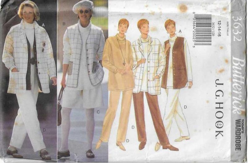 Picture of A13 BUTTERICK 3632: MIX & MATCH SIZE 12-16