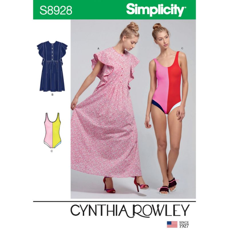 Picture of B268 SIMPLICITY S8928: SWIMSUIT & CAFTAN IN 2 LENGTHS SIZE 4-12