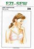 Picture of A68 EZI-SEW 104: LADIES CROSSOVER BRA SIZE 10-18