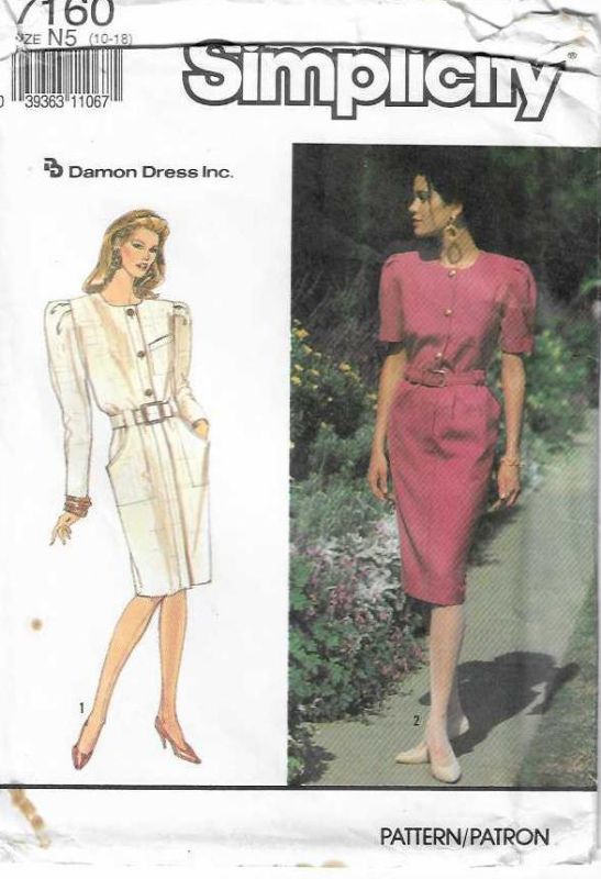 Picture of A105 SIMPLICITY 7160: DRESS SIZE 10-18