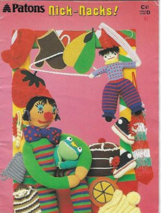 Picture of PATONS C41 VINTAGE KNITTING BOOK NICK-NACKS!