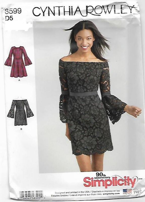 Picture of B307 SIMPLICITY 8599: DRESS SIZE 12-20
