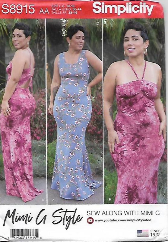Picture of B219 SIMPLICITY S8915: DRESS SIZE 10-18