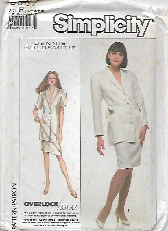 Picture of C288 SIMPLICITY 8557: JACKET & SKIRT SIZE 14-18