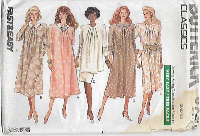 Picture of C284 BUTTERICK 6736: RETRO MATERNITY DRESS, TOP & SKIRT SIZE 6-10