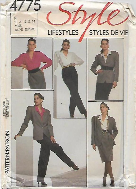 Picture of C192 STYLE 4775: PANTS, SKIRT, BLOUSE & JACKET SIZE 10-14