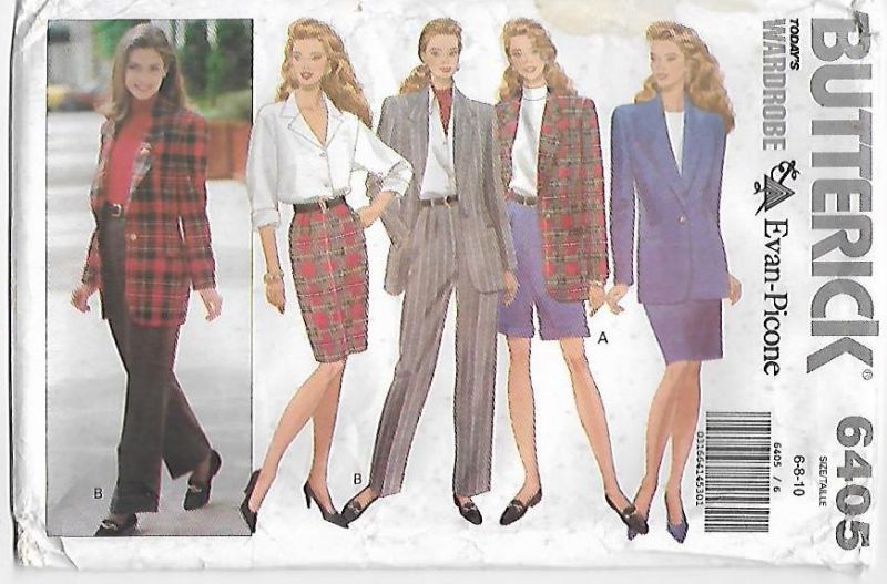 Picture of C180 BUTTERICK 6405: JACKET, SKIRT, SHORTS, & PANTS SIZE 6-10