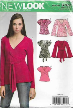 Picture of 52 NEW LOOK 6729: TOPS SIZE 6-16
