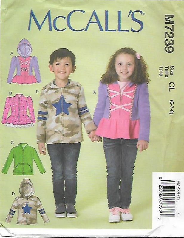Picture of A38 McCALL'S M7239: CHILD'S JACKET SIZE 6-8
