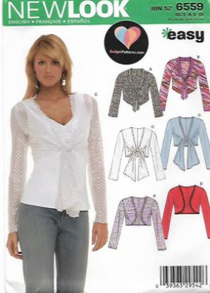 Picture of 108 NEW LOOK 6559: JACKET SIZE 8-18