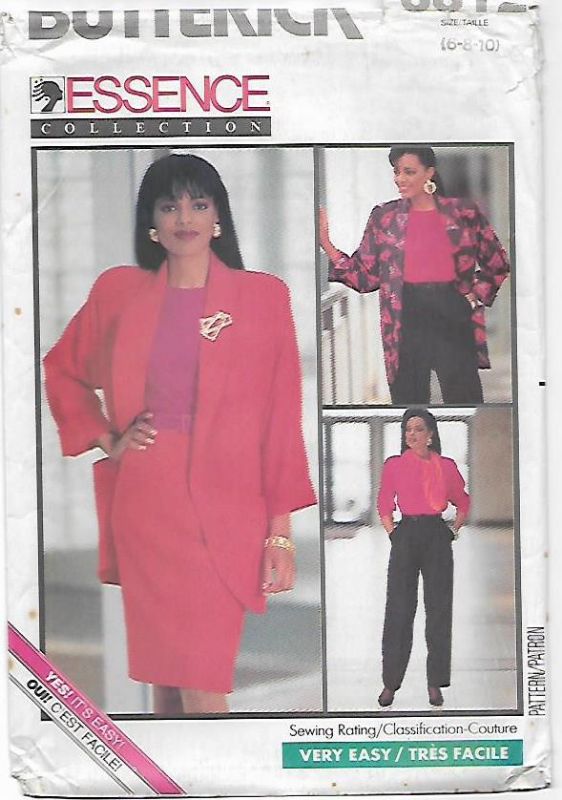 Picture of D9 BUTTERICK 6812: JACKET, TOPS , SKIRT & PANTS SIZE 6-10