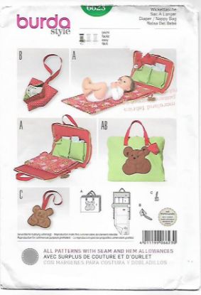 Picture of B188 BURDA 6623:  BABY ACCESSORIES ONE SIZE 