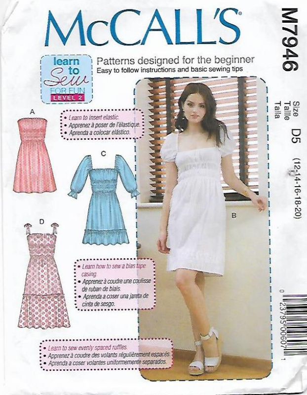 Picture of A110 McCALL'S M7946: DRESS SIZE 12-20