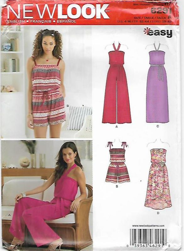 Picture of B173 NEW LOOK 6291: JUMPSUIT & DRESS SIZE 4-16