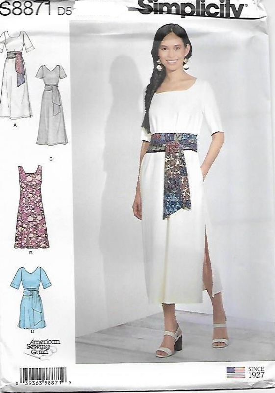 Picture of B55 SIMPLICITY S8871: DRESS SIZE 4-12