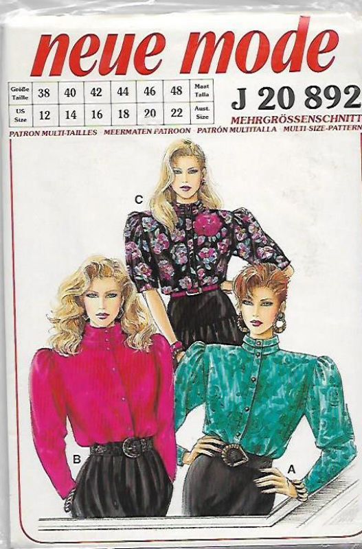 Picture of C144 NEUE MODE J20 892: BLOUSE SIZE 12-22